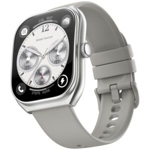 Noise Icon Arc 2.01″ Immersive Curved Display Smartwatch, 10-Day Battery, 1ATM Water Resistant, Functional Crown, 100+ Sports Modes, Health Suite™, Voice Assistant, Built-in Games (Silver Grey) Noise Icon Arc 2.01″ Immersive Curved Display Smartwatch, 10-Day Battery, 1ATM Water Resistant, Functional Crown, 100+ Sports Modes, Health Suite™, Voice Assistant, Built-in Games (Silver Grey)