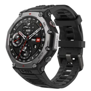 Amazfit T-Rex 3 Outdoor Rugged Military 48mm Smart Watch, Built in GPS, 27 Days Battery Life, Offline Maps, 2000 Nits Brightness, 10 ATM Water Resistance, AI Coach, for iOS & Android (Onyx) Amazfit T-Rex 3 Outdoor Rugged Military 48mm Smart Watch, Built in GPS, 27 Days Battery Life, Offline Maps, 2000 Nits Brightness, 10 ATM Water Resistance, AI Coach, for iOS & Android (Onyx)