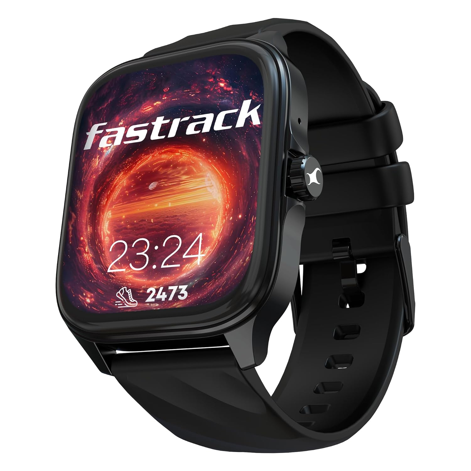 Fastrack Astor FS1 Pro Smart Watch, 1.97″ AMOLED Display, Bluetooth Calling, 100+ Sports Modes, SpO2 & Heart Rate Monitoring, Women’s Health, IP68, Up to 5 Days Battery, Functional Crown (Black) Fastrack Astor FS1 Pro Smart Watch, 1.97″ AMOLED Display, Bluetooth Calling, 100+ Sports Modes, SpO2 & Heart Rate Monitoring, Women’s Health, IP68, Up to 5 Days Battery, Functional Crown (Black)
