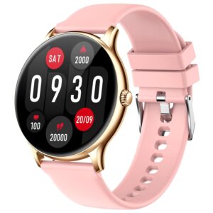Fire-Boltt Phoenix Smart Watch with Bluetooth Calling 1.3,120+ Sports Modes, 240 * 240 PX High Res with SpO2, Heart Rate Monitoring & IP67 Rating (Gold Pink) Fire-Boltt Phoenix Smart Watch with Bluetooth Calling 1.3,120+ Sports Modes, 240 * 240 PX High Res with SpO2, Heart Rate Monitoring & IP67 Rating (Gold Pink)