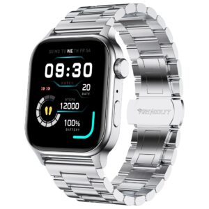 Fire-Boltt Rise Smart Watch, 1.85″ HD Display, Metal Body with Bluetooth Calling, Rotating Crown, AI Voice Assistant, 120 Sports Modes, Neon UI, SpO2 & Heart Rate Monitoring (Silver C) Fire-Boltt Rise Smart Watch, 1.85″ HD Display, Metal Body with Bluetooth Calling, Rotating Crown, AI Voice Assistant, 120 Sports Modes, Neon UI, SpO2 & Heart Rate Monitoring (Silver C)