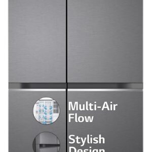 LG 655 L Frost-Free Smart Inverter Double Door Side-By-Side Refrigerator (GL-B257HDSY, Dazzle Steel, Express Freeze | Multi Air-Flow) LG 655 L Frost-Free Smart Inverter Double Door Side-By-Side Refrigerator (GL-B257HDSY, Dazzle Steel, Express Freeze | Multi Air-Flow)