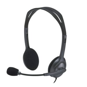 Logitech H111 Wired On Ear Headphones With Mic Black Logitech H111 Wired On Ear Headphones With Mic Black