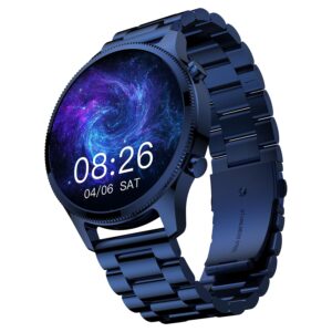 Noise Halo Plus Elite Edition Smartwatch with 1.46″ Super AMOLED Display, Stainless Steel Finish Metallic Straps, 4-Stage Sleep Tracker, Smart Watch for Men and Women (Elite Blue Noise Halo Plus Elite Edition Smartwatch with 1.46″ Super AMOLED Display, Stainless Steel Finish Metallic Straps, 4-Stage Sleep Tracker, Smart Watch for Men and Women (Elite Blue