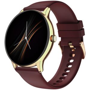 Noise Twist Go Smart Watch 1.39″ Display, TruSyncᵀᴹ BT Calling, Glossy Metal Finish, 150+ Watch Faces, IP68, Sleep Tracking, 100+ Sports Modes, Smart Watch for Men and Women (Gold Wine) Noise Twist Go Smart Watch 1.39″ Display, TruSyncᵀᴹ BT Calling, Glossy Metal Finish, 150+ Watch Faces, IP68, Sleep Tracking, 100+ Sports Modes, Smart Watch for Men and Women (Gold Wine)