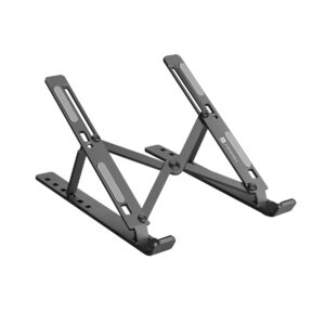 Portronics My Buddy K Portable Laptop Stand with Adjustable Height, Foldable, OverHeating Protection for Laptops & MacBooks (Grey) Portronics My Buddy K Portable Laptop Stand with Adjustable Height, Foldable, OverHeating Protection for Laptops & MacBooks (Grey)