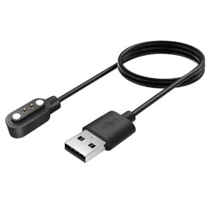 Upix Smartwatch Charging Cable | Strong Magnetic Grip | Safe, Fast Charging for Fire-Boltt, Noise, Dizo, beatXP & All 2 Pin Charger Watches | (Verify Cable Port Type) | 5V USB Compatible Upix Smartwatch Charging Cable | Strong Magnetic Grip | Safe, Fast Charging for Fire-Boltt, Noise, Dizo, beatXP & All 2 Pin Charger Watches | (Verify Cable Port Type) | 5V USB Compatible