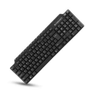 ZEBRONICS ZEB-KM2100 Multimedia USB Keyboard Comes with 114 Keys Including 12 Dedicated Multimedia Keys & with Rupee Key ZEBRONICS ZEB-KM2100 Multimedia USB Keyboard Comes with 114 Keys Including 12 Dedicated Multimedia Keys & with Rupee Key