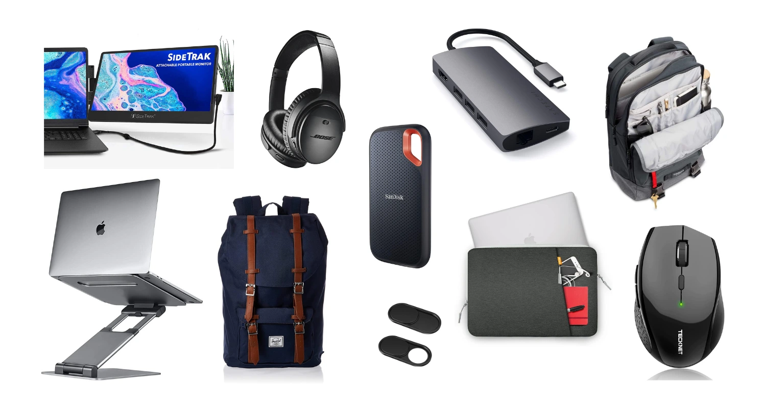 laptop and accessories