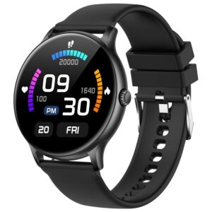 Fire-Boltt Phoenix Smart Watch 1.38” HD Display, Bluetooth Calling, AI Voice Assistant, 120 Sports Modes, IP67 Waterproof, SpO2 Monitor, Smart Watch for Man & Woman- Black