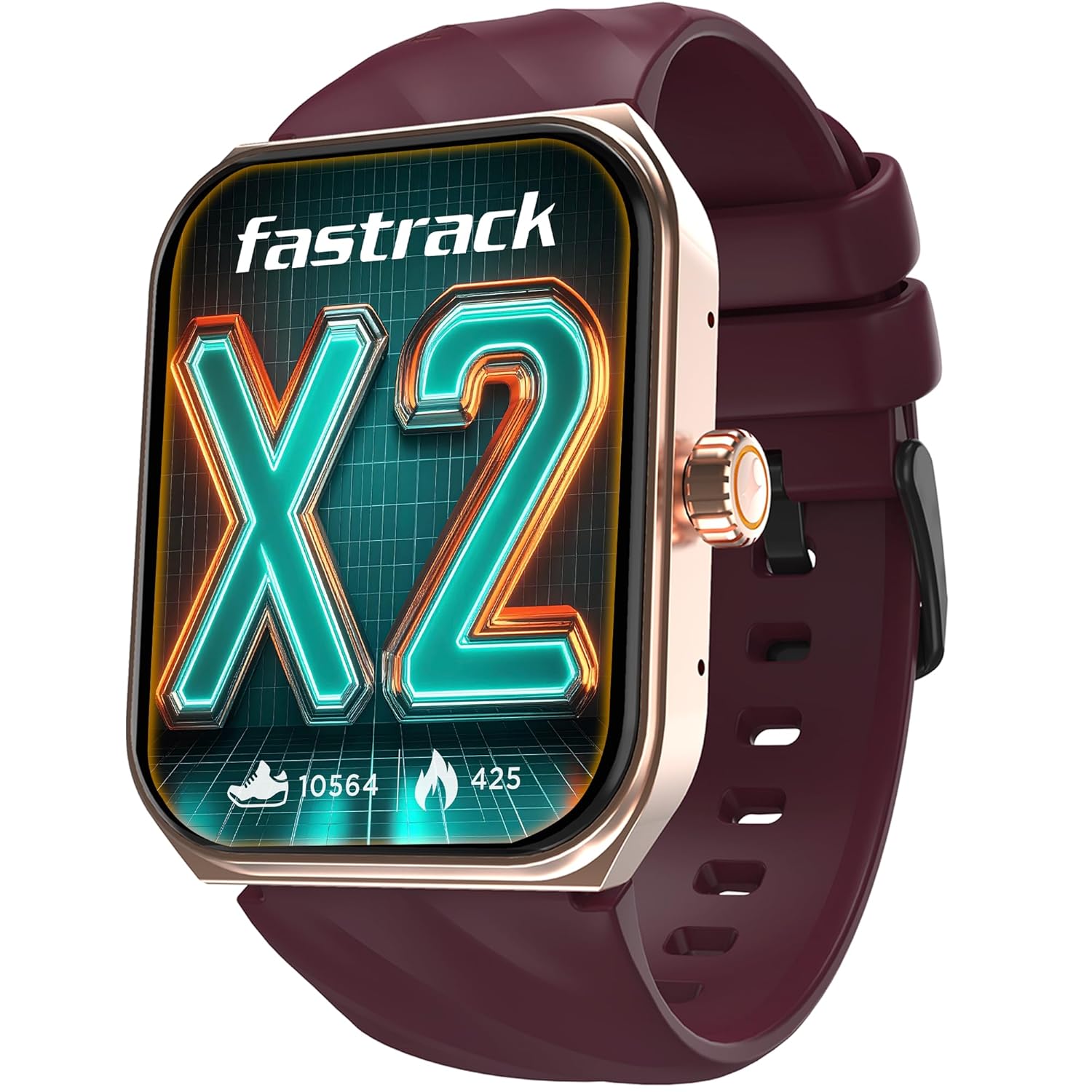 Fastrack New Limitless X2 Smartwatch|1.91″ Ultravu with Rotating Crown|60 Hz Refresh Rate|Advanced Chipset|Singlesync Bt Calling|Nitrofast Charge|100+ Sports Mode|Upto 5 Day Battery|Ip68,Wine Red Fastrack New Limitless X2 Smartwatch|1.91″ Ultravu with Rotating Crown|60 Hz Refresh Rate|Advanced Chipset|Singlesync Bt Calling|Nitrofast Charge|100+ Sports Mode|Upto 5 Day Battery|Ip68,Wine Red