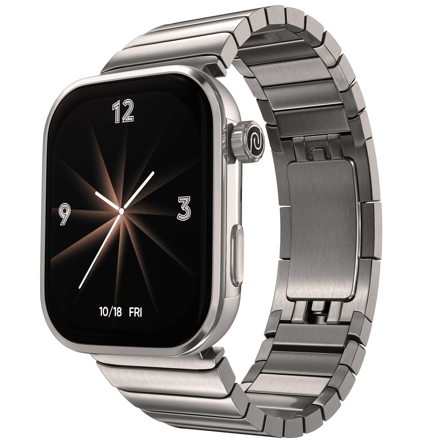 Noise Pro 6 Max Smart Watch:Intelligent AI, Endless AI Watch Faces, AI Companion, 1.96” AMOLED, Stainless Steel Build, Built-in GPS, 5 ATM, EN2 Processor, for iOS & Android(Pure Titanium) Noise Pro 6 Max Smart Watch:Intelligent AI, Endless AI Watch Faces, AI Companion, 1.96” AMOLED, Stainless Steel Build, Built-in GPS, 5 ATM, EN2 Processor, for iOS & Android(Pure Titanium)