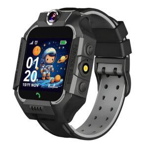 PunnkFunnk Q18 Kids Calling Smart Watch for Boys & Girls | 2-Way Voice Calling & Message | Sim Card | Selfie Camera | Parent Control App | Voice Chat | Long Battery Life | LBS Location Tracking-Black PunnkFunnk Q18 Kids Calling Smart Watch for Boys & Girls | 2-Way Voice Calling & Message | Sim Card | Selfie Camera | Parent Control App | Voice Chat | Long Battery Life | LBS Location Tracking-Black
