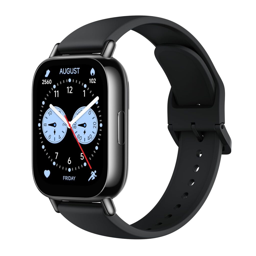 Redmi Watch 5 Lite, 1.96″ Amoled, Advanced in-Built GPS, 5 ATM, 18 Day Battery, Bluetooth Calling with AI Noise Reduction, Always on Display, Black