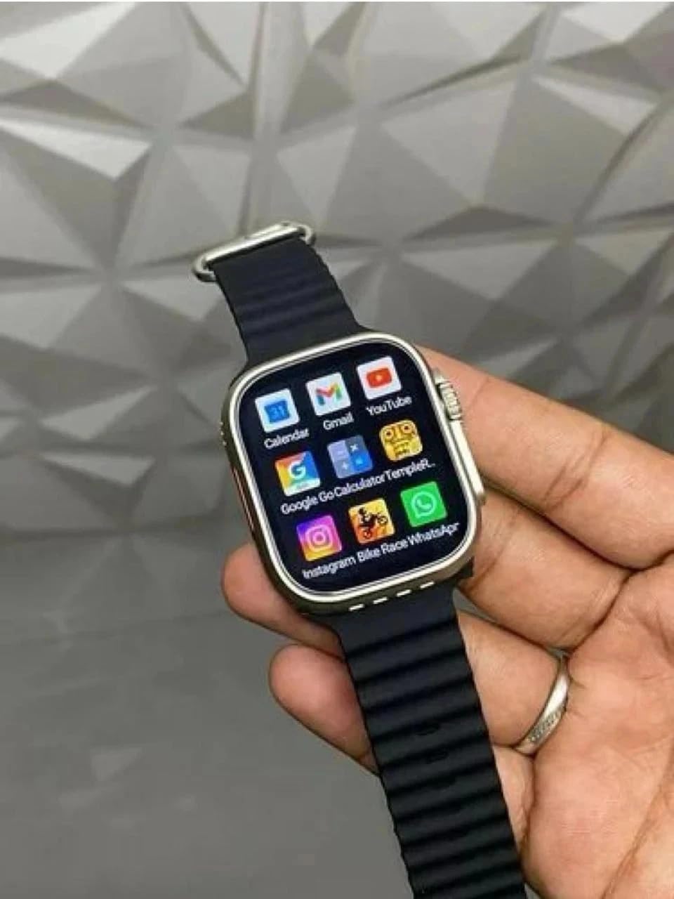 T800 Ultra Smart Watch, 1.85-inch Digital Display, Fitness Tracker with Heart Rate Monitor, GPS, Black T800 Ultra Smart Watch, 1.85-inch Digital Display, Fitness Tracker with Heart Rate Monitor, GPS, Black