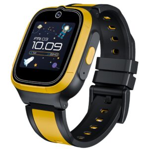 boAt Wanderer Smart Kids Watch w/ 2-Way Video & Voice Calls, SOS, Geo Fencing, Restrict Unknown Calls, Parental Controls,2MP Camera 1.43″ (3.6 cm) HD Display Fitness Smart Watch (Sunshine Yellow) boAt Wanderer Smart Kids Watch w/ 2-Way Video & Voice Calls, SOS, Geo Fencing, Restrict Unknown Calls, Parental Controls,2MP Camera 1.43″ (3.6 cm) HD Display Fitness Smart Watch (Sunshine Yellow)