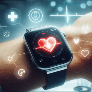 Latest Android smartwatch showcasing fitness tracking