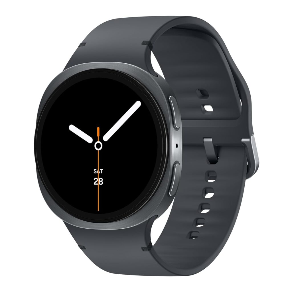 Samsung Galaxy Watch8 (44mm, LTE, Graphite) with 3nm Processor | Dual GPS | Sapphire Glass & Armor Aluminum | 5ATM & IP68 | BP, ECG, IHRN & Vascular Load Monitoring | Anti-oxidant Index