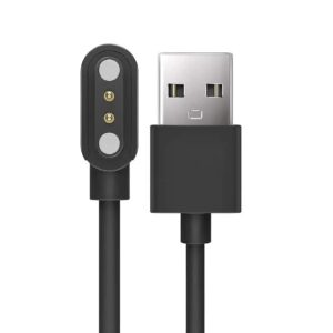Boat New Smartwatch USB All Type Charging Cable Compatible With boAt, Fire Boltt, Noise, Dizo, beatXP, fast-track, pTron & All 2 Pin Charger Watches (Cable 1Only)
