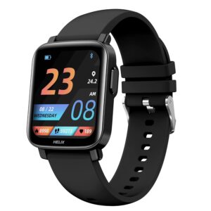 Helix METALFIT 2.0 smartwatch with Bluetooth Calling, 1.5″ HD IPS Full-Touch Display, SPO2, Body Temperature & BP Measurement, 20 Sports Modes and Unlimited Watch Faces