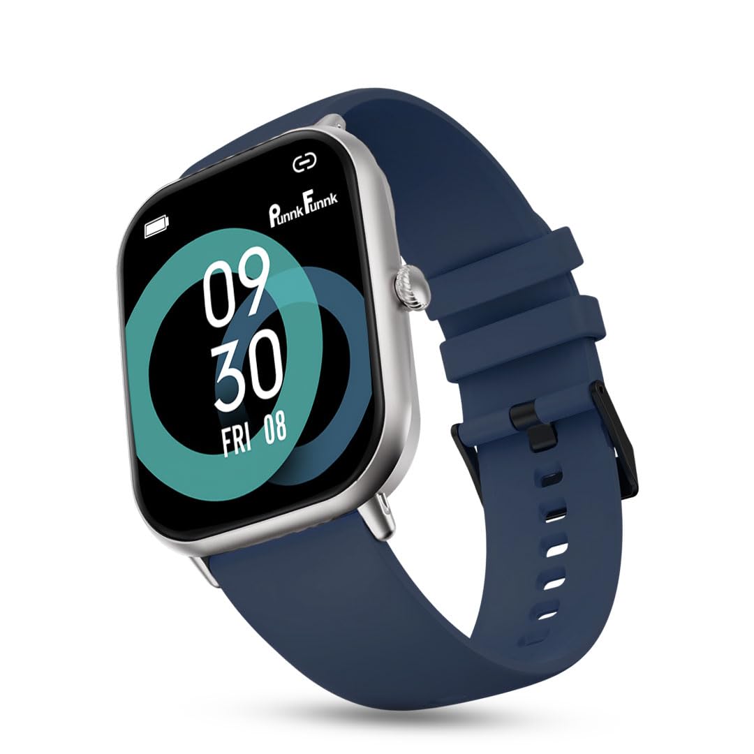 PunnkFunnk H18 Pro Smartwatch for Men & Women | 2.01″ HD TFT Display | Bluetooth Calling | Heart Rate & SpO2 Monitor | Long Battery Life | IP67 Fitness Watch with Multiple Sports Modes- (Dark Blue) PunnkFunnk H18 Pro Smartwatch for Men & Women | 2.01″ HD TFT Display | Bluetooth Calling | Heart Rate & SpO2 Monitor | Long Battery Life | IP67 Fitness Watch with Multiple Sports Modes- (Dark Blue)