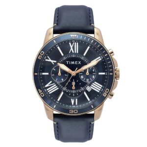 TIMEX Analog Watch for Man with Round Dial & Water Resistant Men’s Wrist Watches