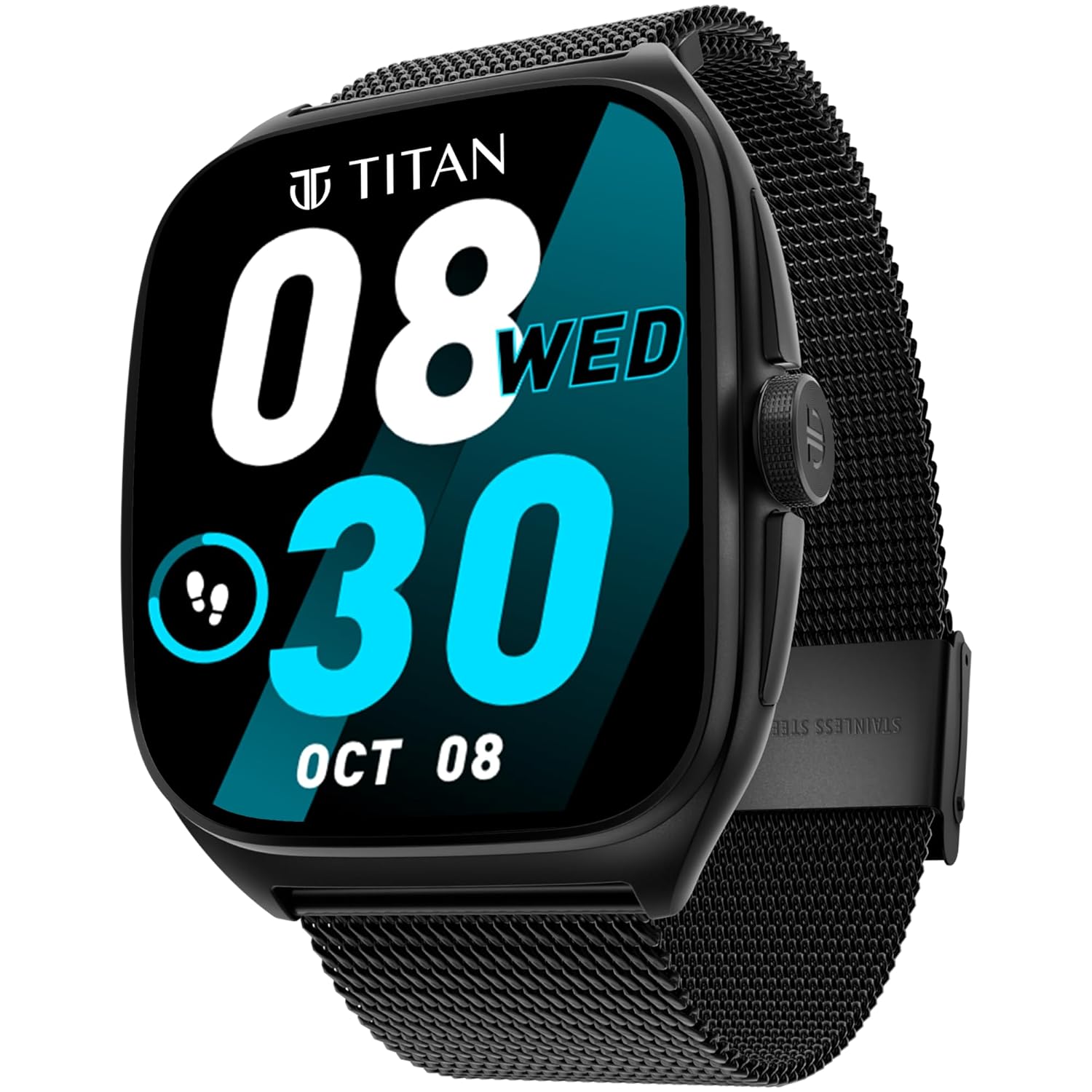 Titan Evolution Smartwatch Comes with 1.85” AMOLED Display with 390 * 450 Pixel Resolution|SingleSync BT Calling|AI Voice Assistant|100+ Sports Modes and Watchfaces|Upto 7 Day Battery|IP68 Titan Evolution Smartwatch Comes with 1.85” AMOLED Display with 390 * 450 Pixel Resolution|SingleSync BT Calling|AI Voice Assistant|100+ Sports Modes and Watchfaces|Upto 7 Day Battery|IP68