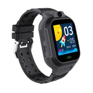 WEARFIT Scout 4G Kids Smart Watch with GPS Tracker – 2-Way Video Calling, Location Tracking, SOS Alert & Parental Controls 7 Games – Smartwatch for Boys & Girls Ages 3-12 No Jio Support (Black)