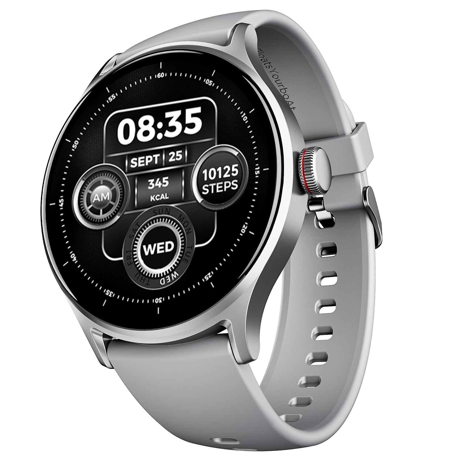 boAt Lunar Vista w/Large 1.52″ (3.8 cm) HD Always on Display,550 Nits Brightness, Functional Crown,100+ Sports Mode, Heart Rate & Sp02 Monitoring, Fitness Smart Watch for Men & Women(Cool Grey) boAt Lunar Vista w/Large 1.52″ (3.8 cm) HD Always on Display,550 Nits Brightness, Functional Crown,100+ Sports Mode, Heart Rate & Sp02 Monitoring, Fitness Smart Watch for Men & Women(Cool Grey)