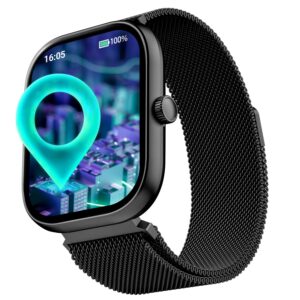 boAt Wave Sigma 3 w/Turn-by-Turn Navigation, 2.01″ (5.1 cm) HD Display, BT Calling, Crest+ OS, QR Tray, Watch Face Studio, Coins, Emergency SOS Smart Watch for Men & Women(Metal Black)