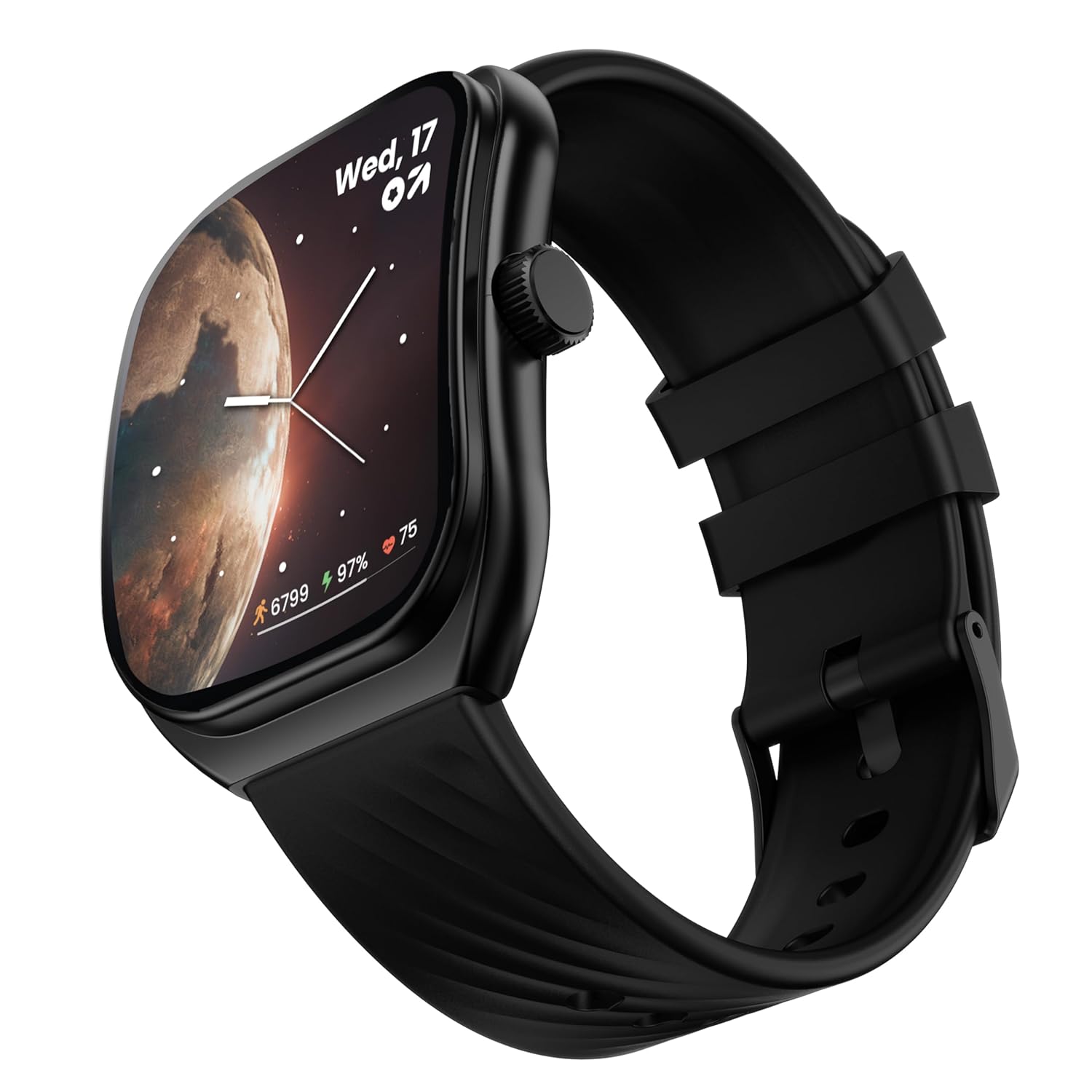 Boult GOBOULT (Formerly Trail Pro Smartwatch 2.01” 3D Curved Screen+AMOLED, BT Calling 5.3, 600 Nits Brightness, IP68, 250+ Watchfaces, 120+ Sports Modes, AI Voice Assistant, SpO2 Tracking (Black) Boult GOBOULT (Formerly Trail Pro Smartwatch 2.01” 3D Curved Screen+AMOLED, BT Calling 5.3, 600 Nits Brightness, IP68, 250+ Watchfaces, 120+ Sports Modes, AI Voice Assistant, SpO2 Tracking (Black)
