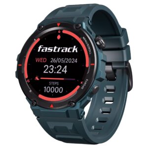Fastrack Xtreme PRO Smartwatch with 1.43″ AMOLED Display with 466 * 466 Pixel Resolution|SingleSync BT Calling|AI Voice Assistant|100+ Sports Modes and Watchfaces|Upto 5 Day Battery|IP68