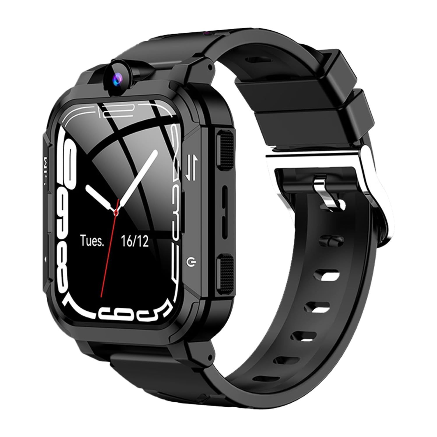 PunnkFunnk Newly Launched Safeguard 5G/4G Kids Smart Watch with SIM Calling, GPS Tracker, Video Call, SOS Alerts, Face Unlock, Games, IP67, 800mAh Battery, Voice Chat, Live Location(Black) PunnkFunnk Newly Launched Safeguard 5G/4G Kids Smart Watch with SIM Calling, GPS Tracker, Video Call, SOS Alerts, Face Unlock, Games, IP67, 800mAh Battery, Voice Chat, Live Location(Black)