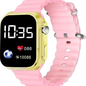 Square Shape Dial Colorful Smart Looking Digital led Watch For Kids Baby Boys and Girls- Fully Waterproof Sportswatch Display- Best Gift for Diwali and Birthday-Date and Time Function Only ( For Age 4-15 Years)