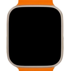 T800 Ultra Biggest Display Smart Watch with Bluetooth Calling Smart Watch Wireless Magnetic Charger Fitness Hd Display Smartwatch (Free Size) (Orange)
