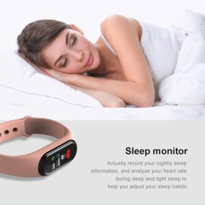 Exxelo Smart M6 Fitband: Heart Rate Monitor Bluetooth Wristband Sports Health Activity Tracker Watch, Suitable for Everyone – Boys and Girls.