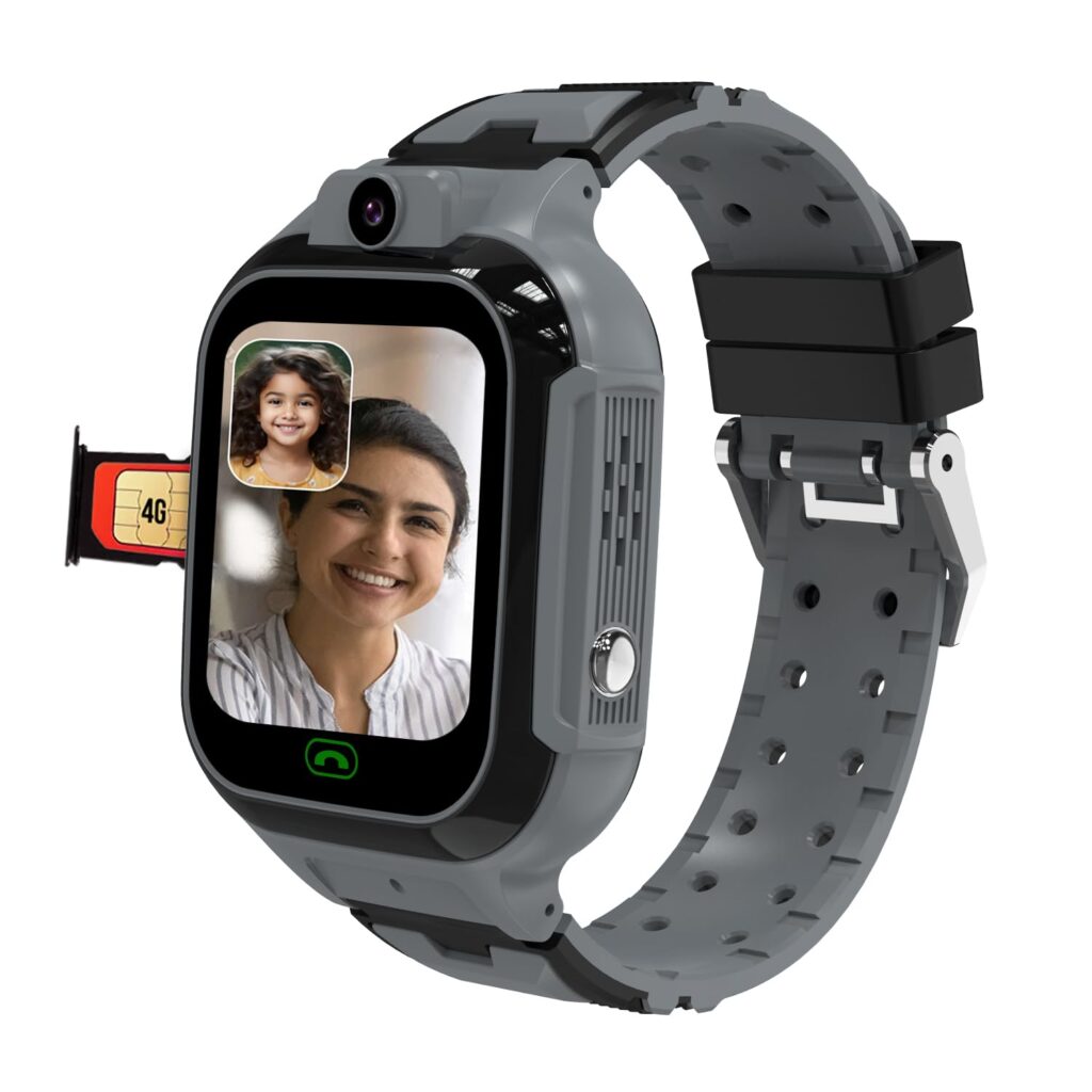 sekyo ‘Carepal Pro’ 4G Smartwatch for Kids | Video Call, Live GPS Tracker, Sim | App Control, Habit Coach, Math Games, Pedometer, Safe Zone Alert, SOS, Family Chat | Kids Smart Watch for Boys/Girls