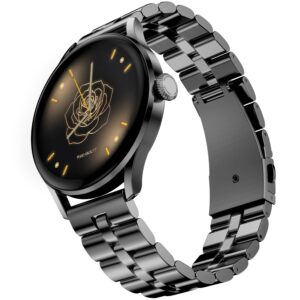 Fire-Boltt Glitz Women Smart Watch with 1.19” AMOLED Display, Bluetooth Calling, Rotating Crown, Always On Display, 1000 Nits Brightness, IP68 Waterproof Black