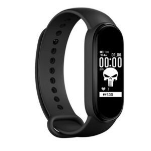 Exxelo Smart Fitness Band M8 Lite – Bracelet/Fitband with Heart Rate Monitor, OLED Bluetooth Wristband, Waterproof Sports Health Activity Tracker Watch for Boys & Girls