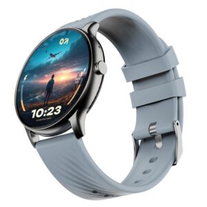 GOBOULT Dire Smartwatch 1.38” 2.5D Curved HD Display, 500 Nits Brightness, IP67, 250+ Watchfaces, 120+ Sports Modes, AI Voice Assistant, SpO2 Monitoring (Denim Blue)