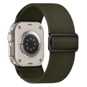 Nylon Weave Watch Strap Compatible with Apple Watch for Unisex-Adult 49mm 45mm 44mm 42mm