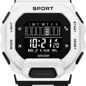 White Silicon Strap Waterproof Smart Led Digital Watch for Men,Boys& Girls