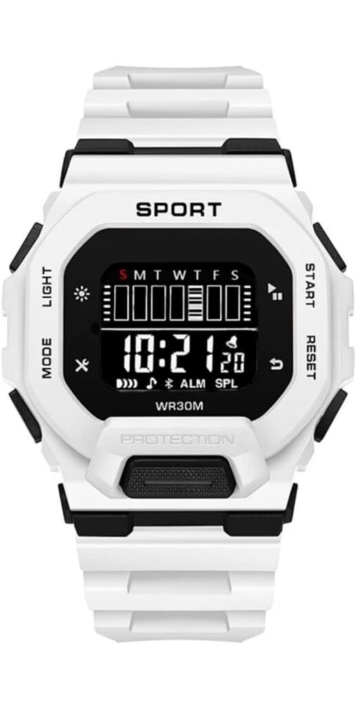 White Silicon Strap Waterproof Smart Led Digital Watch for Men,Boys& Girls