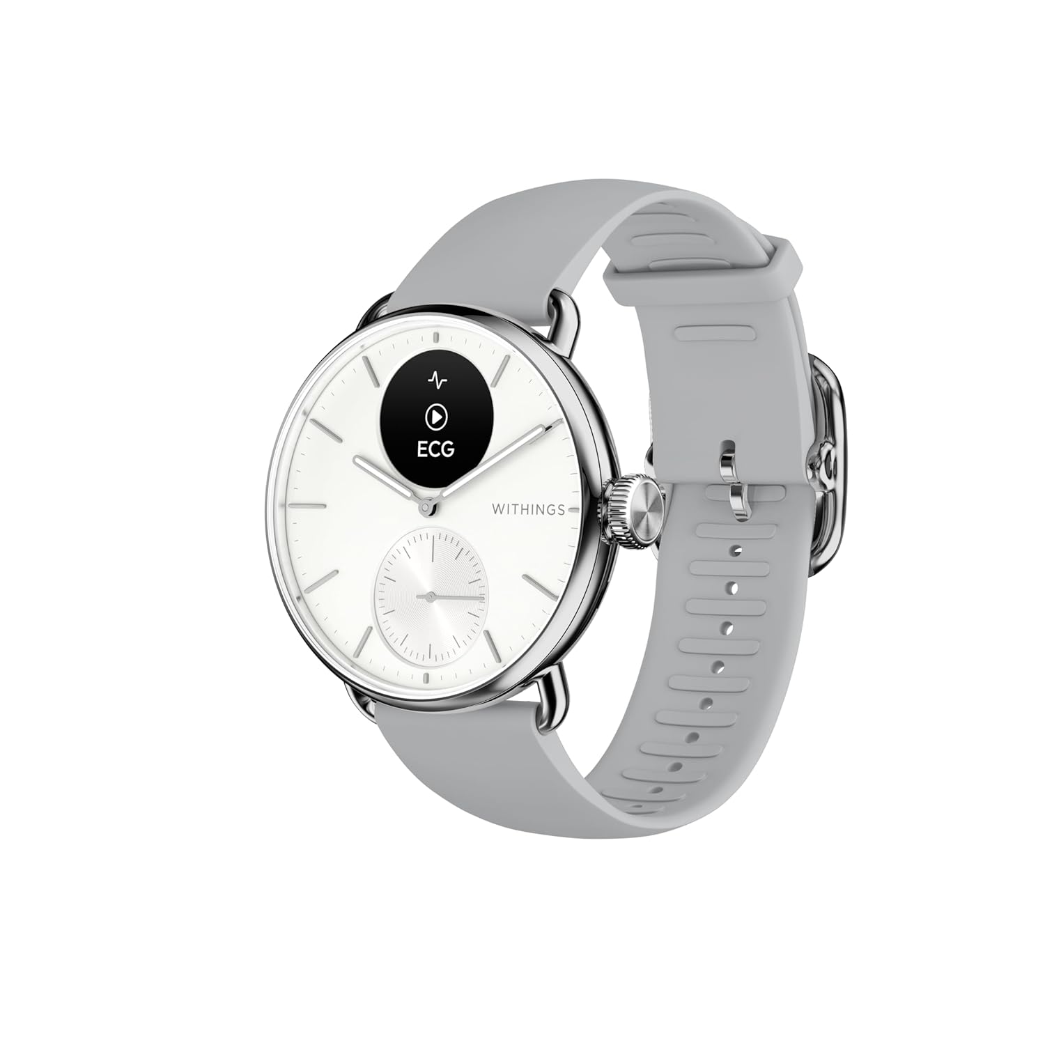 Withings ScanWatch 2, Heart Health Hybrid Smartwatch for Men & Women – ECG, with SPO2, Temperature Monitoring, Sleep, Respiratory Health, Cycle Monitoring, 30-Day Battery Life, iOS & Android – 38mm Withings ScanWatch 2, Heart Health Hybrid Smartwatch for Men & Women – ECG, with SPO2, Temperature Monitoring, Sleep, Respiratory Health, Cycle Monitoring, 30-Day Battery Life, iOS & Android – 38mm