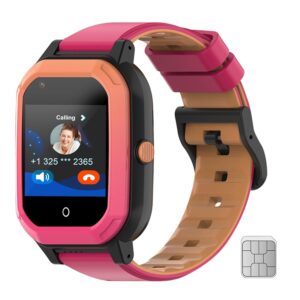 Wonlex GPS Smartwatch for Kids, 4G Smart Watch with SIM Card, 1.4 Inch Phone Watch with Video Calls, Voice Chat, SOS Camera, Pedometer, Alarm Games for Boys Girls