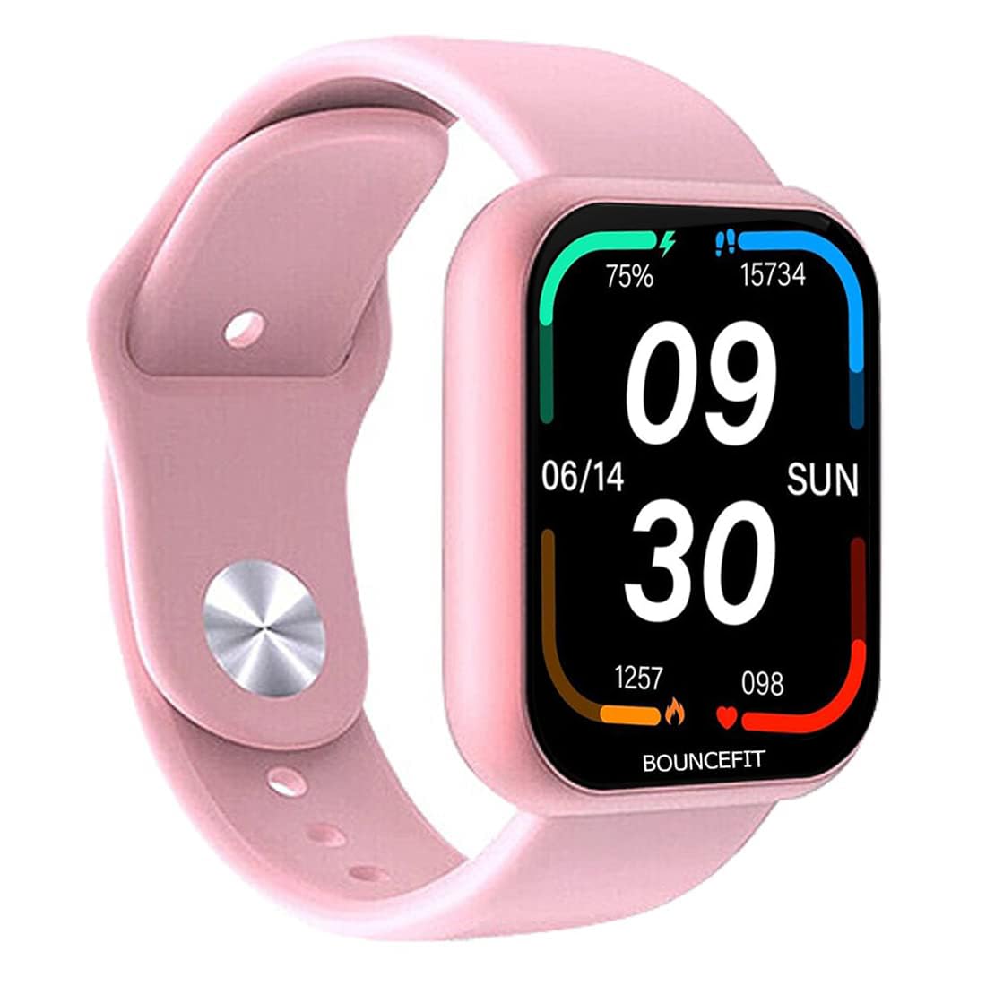Bouncefit D20 Y68 Fitness Band Smart Watch for Men, Women, Boys, Girls, Kids – Single Touch Interface, Water Resistant, Workout Modes, Quick Charge Sports Smartwatch – Pink (FF) Bouncefit D20 Y68 Fitness Band Smart Watch for Men, Women, Boys, Girls, Kids – Single Touch Interface, Water Resistant, Workout Modes, Quick Charge Sports Smartwatch – Pink (FF)