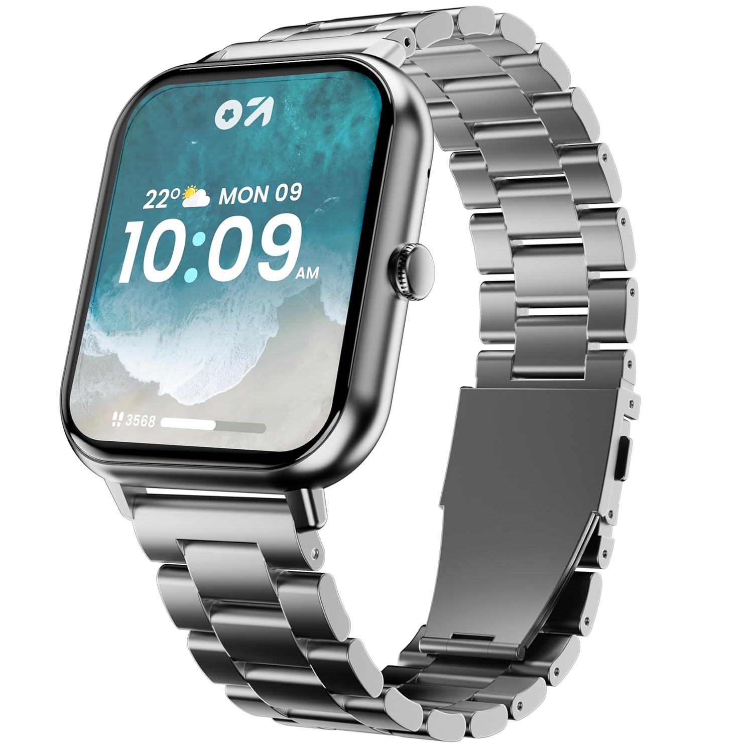 GOBOULT Drift+ Smart Watch 1.85”HD Screen, Bluetooth Calling, IP68, 500 Nits Brightness,150+ Watchfaces, AI Voice Assistant, SpO2 Monitoring, 100+ Sports Mode Smartwatch (Chrome) GOBOULT Drift+ Smart Watch 1.85”HD Screen, Bluetooth Calling, IP68, 500 Nits Brightness,150+ Watchfaces, AI Voice Assistant, SpO2 Monitoring, 100+ Sports Mode Smartwatch (Chrome)