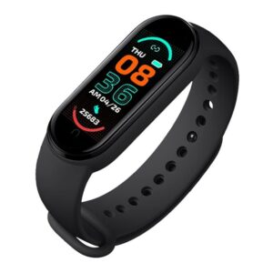 TechKing Smart M6 Fitband with Heart Rate Monitor Sensor, Bluetooth Wristband Sports Health Activity Tracker Watch for All Boys and Girls